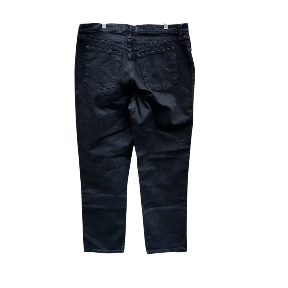 Abercrombie & Fitch Men's Jet Black Straight Jeans 34/18 L